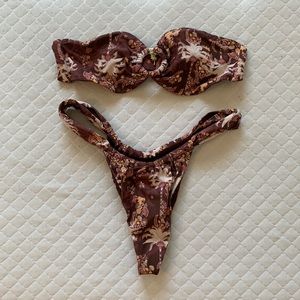 Bydee Swim bikini, Bordeaux top and Cyprus bottom